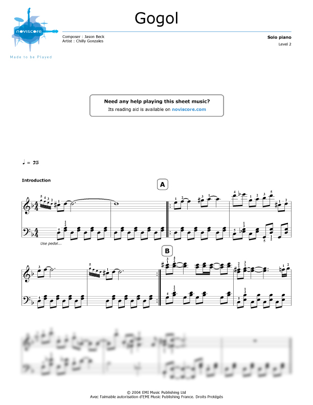 chilly gonzales solo piano sheet music pdf